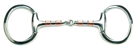 Roller Mouth Eggbutt bit
Copper and stainless steel rollers
5"