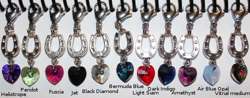 swarovski crystal bridle charm