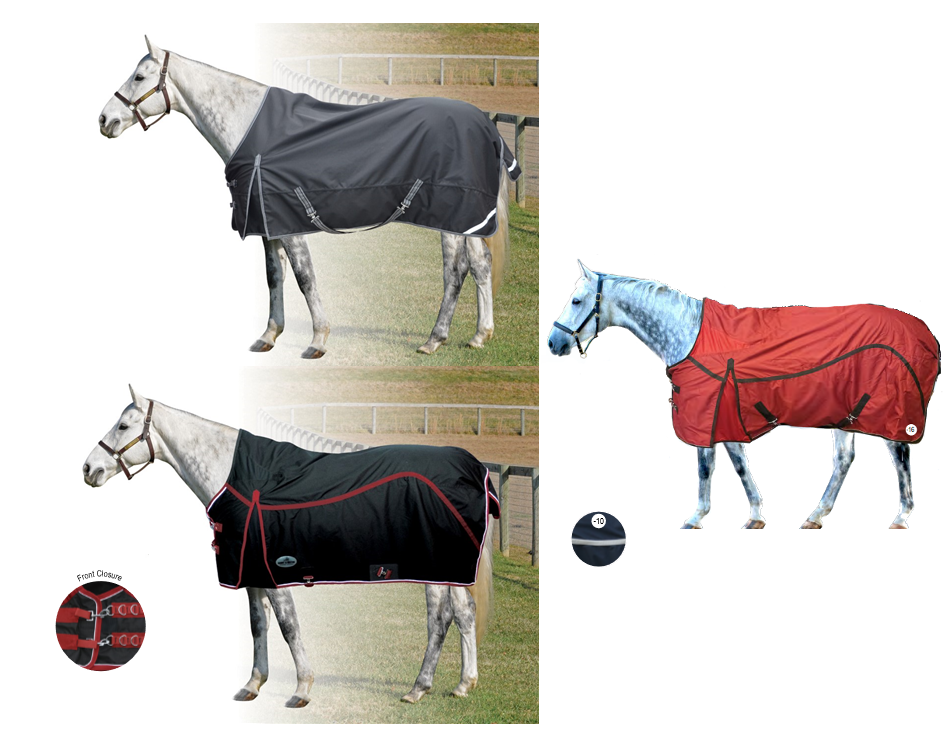 Rain Blanket Winter Blanket turnoutdecke 115-165 Horse Blanket Claret-Beige 