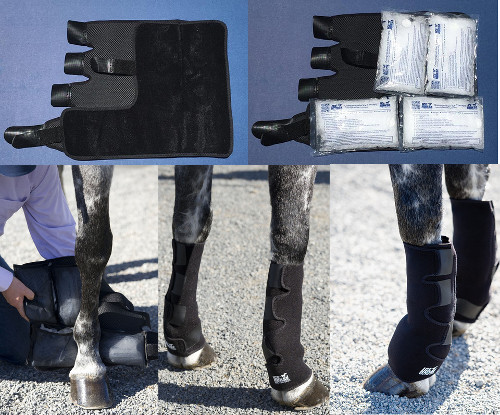 evendura ice horse wraps:Low Knee to Pastern/Fetlock Ice Compression Wraps