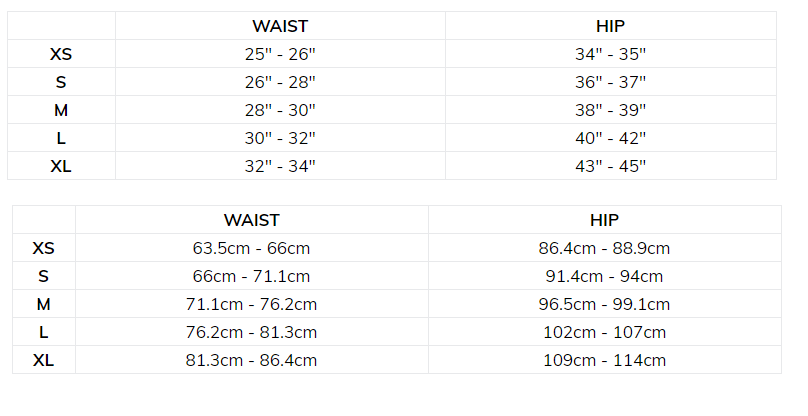 Fits Abbey Knee Patch Tread Breech Size chart
