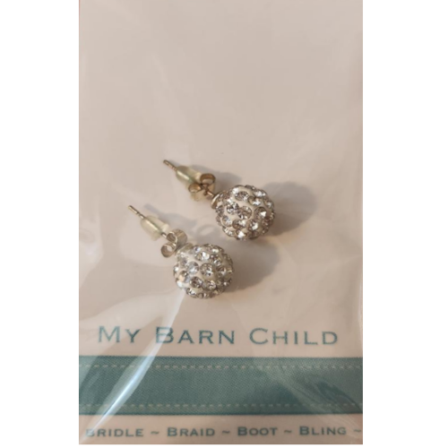 my barn child bling earrings