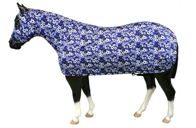 8 DESIGNS Sleazy Sleepwear HORSE STRETCH PRINT HOOD zipper XXL 1600-1800 lbs 