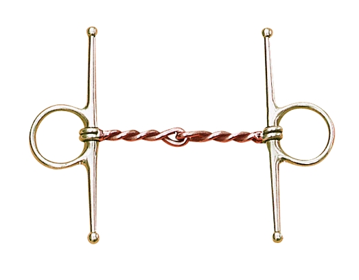 1/4" Single Twisted Wire full cheeck bit
5" Copper wire mouth