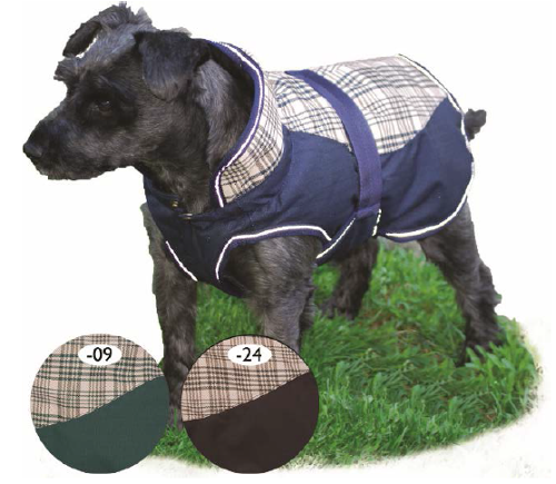 tiger delux plaid dog coat 200g