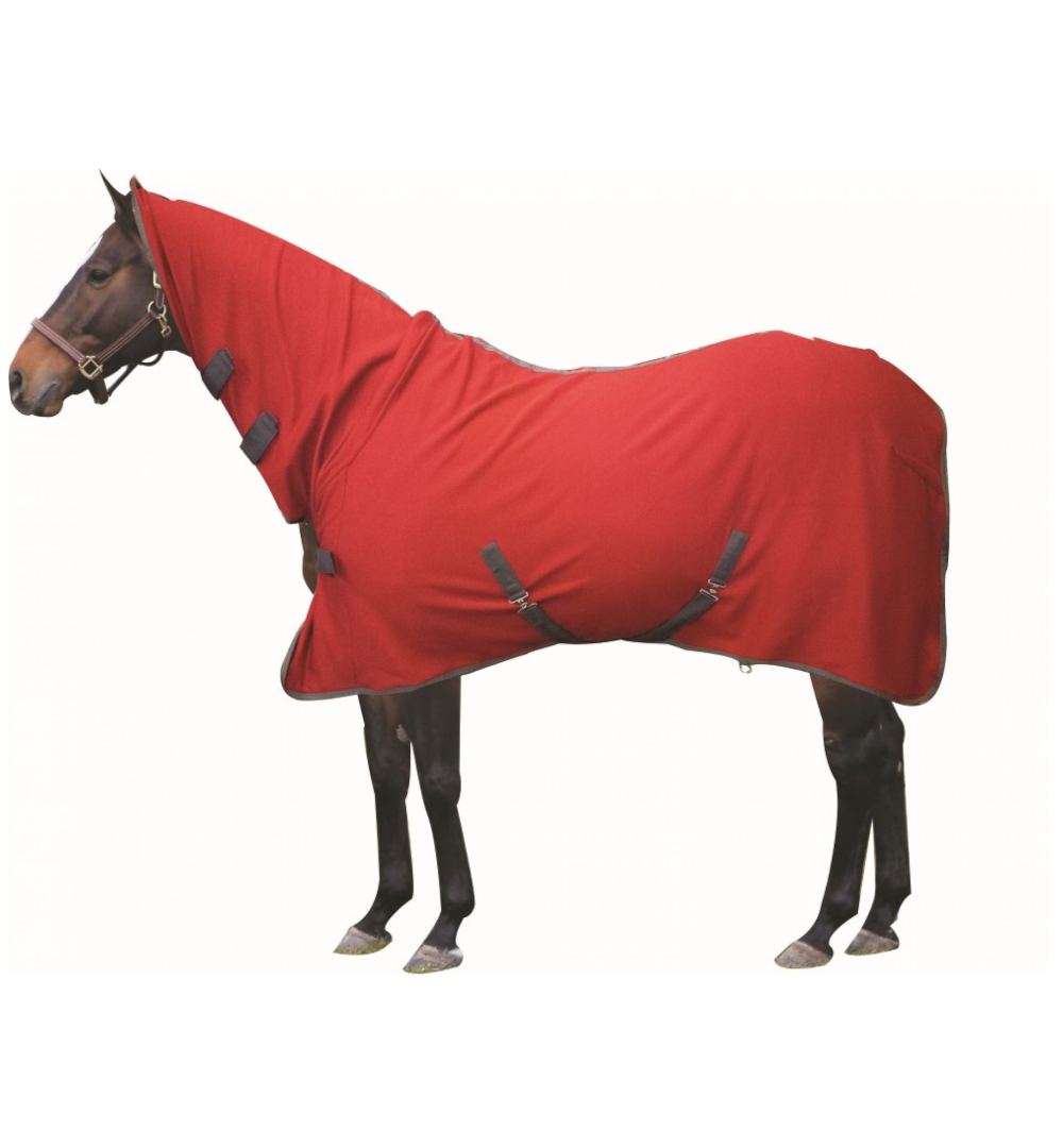 century turbo dry horse fleece cooler with neck hood
