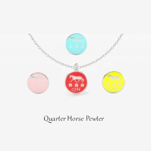 luv inspired quarter horse breed pendant