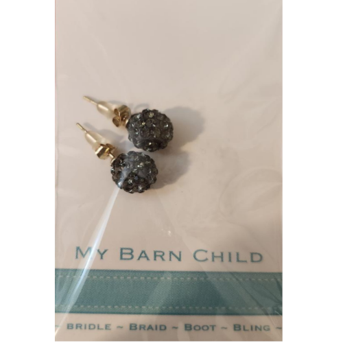my barn child bling earrings